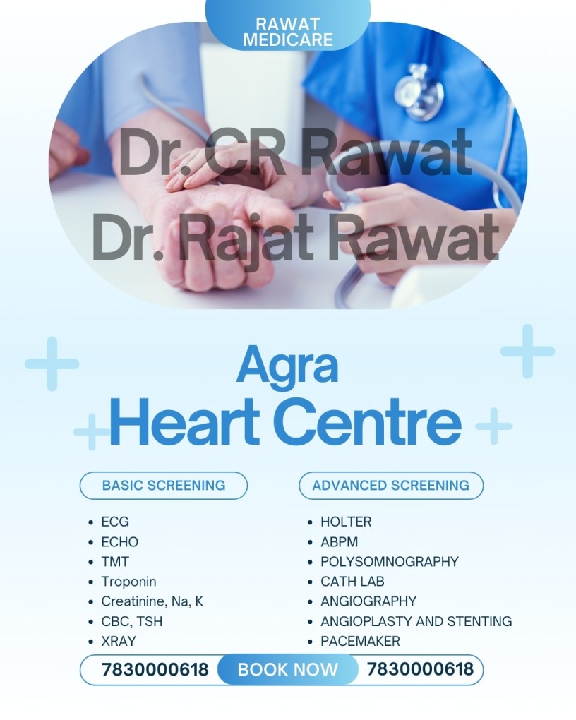 best echo test centre heart in agra