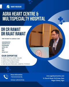 Leading heart failure care in Agra — device therapy (CRTD, ICD, pacemaker), angiography, angioplasty & stenting. Contact Agra Heart Centre: 78300 00618 / 0562-2850356.Primary keywords: best cardiologist in Agra, heart failure treatment Agra, CRTD in Agra, ICD implantation Agra, pacemaker Agra, angiography Agra, angioplasty Agra, Agra Heart Centre.